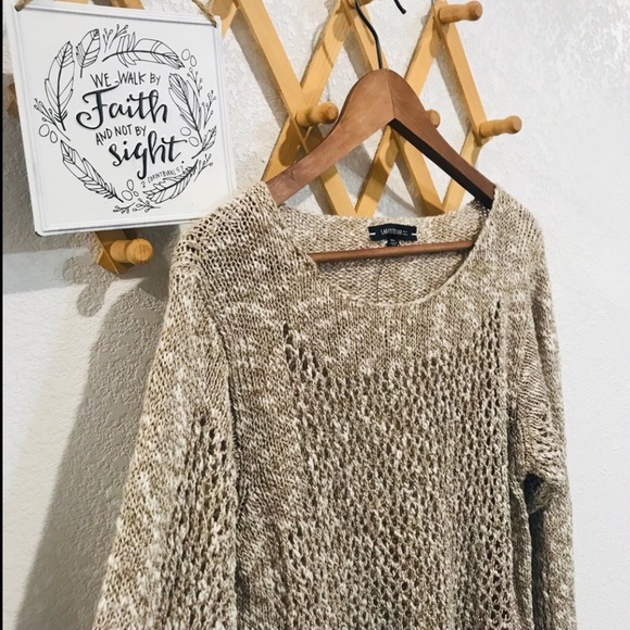 ⭐️🌟NWOT Lafayette 148 Melange Net Stitch Sweater XL - Picture 7 of 10